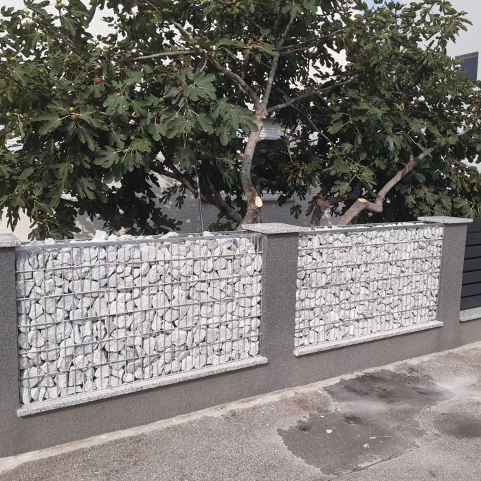 Gabioni punjeni granulatom - dvorišna ograda
