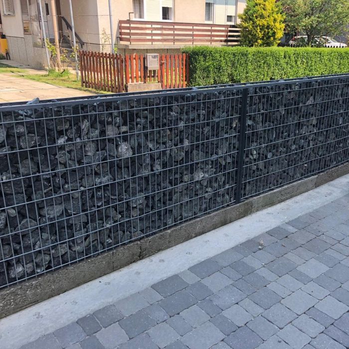 Gabioni punjeni granulatom - dvorišna ograda