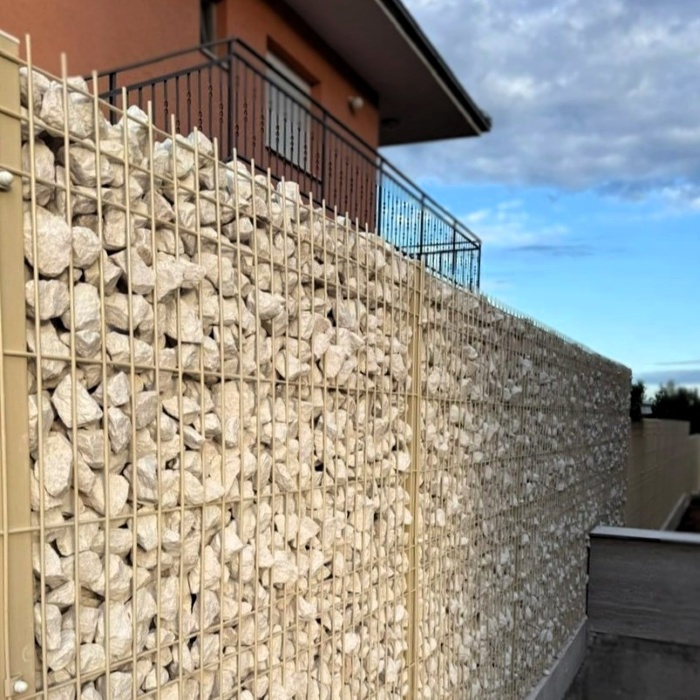 Gabioni punjeni granulatom - dvorišna ograda