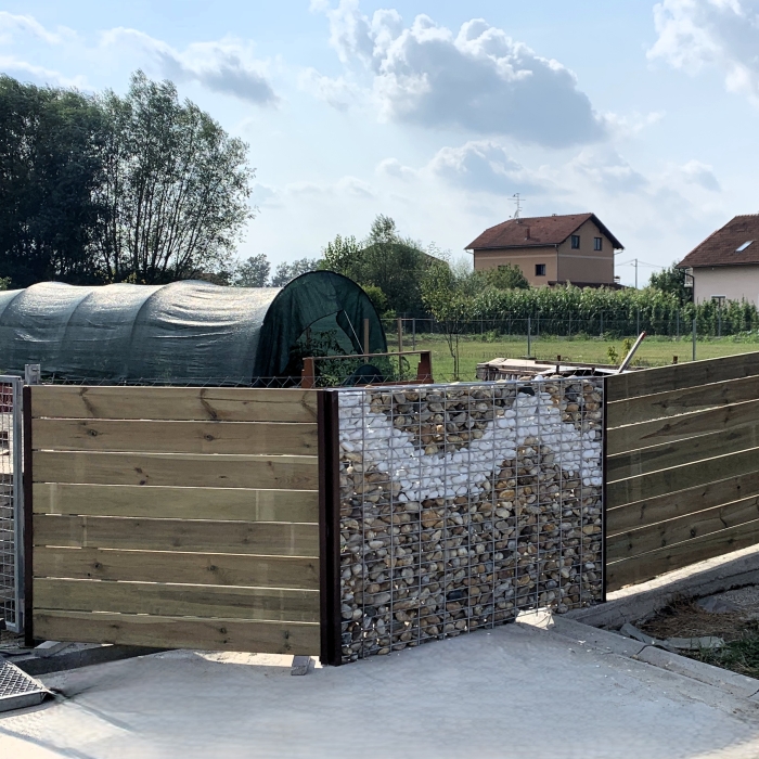 mrežna konstrukcija ograde za granulat